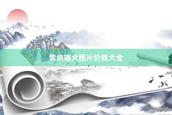雪纳瑞犬图片价钱大全